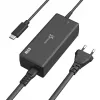 USB-C PD Power Adapter j5create JUP1265 — 65W, Indoor, Schwarz, Kunststoff, 118×32×50 mm (EU)