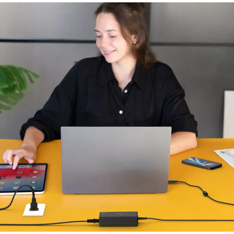 USB-C PD Power Adapter j5create JUP1265 — 65W, Indoor, Schwarz, Kunststoff, 118×32×50 mm (EU)
