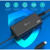 USB-C PD Power Adapter j5create JUP1265 — 65W, Indoor, Schwarz, Kunststoff, 118×32×50 mm (EU)