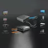 j5create JDSH812 8K HDMI™ 2.1 2-fach Splitter, HDMI, 2x HDMI, 7680 x 4320 Pixel, Grau, Aluminium, 8K Ultra HD