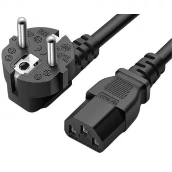 Origin Storage C13 (Kettle) auf EU-Netzkabel, 1,5 m, Netzstecker Typ C, C13-Kupplung