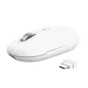 Kabellose Office-Maus TRUST Seron schlank Multi – beidhändig, RF + Bluetooth, optisch 3200 DPI, 7 Tasten, Weiß