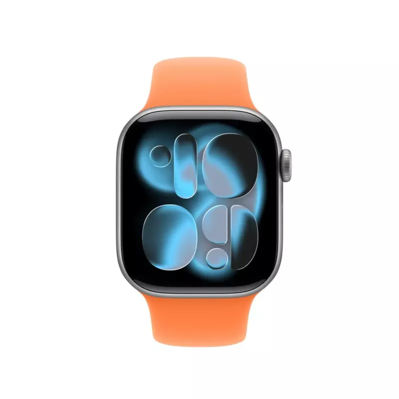 Band für Apple Smartwatch 42 mm – Clementine Sportarmband (M/L), Orange, Handgelenk 150–200 mm