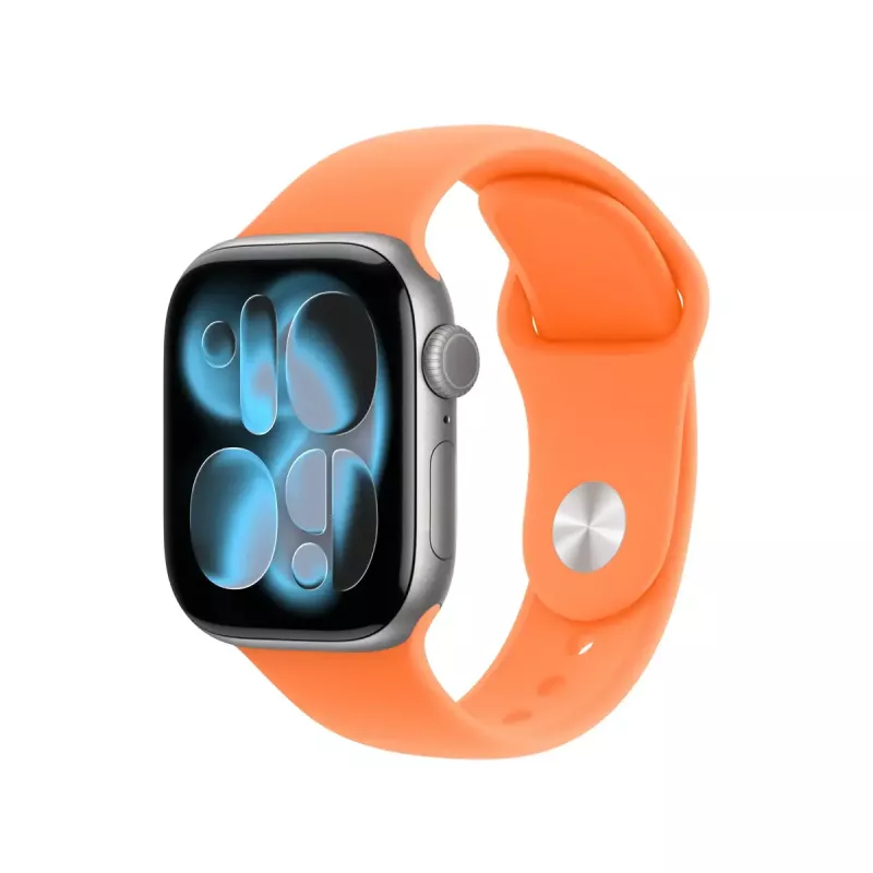 Band für Apple Smartwatch 42 mm – Clementine Sportarmband (M/L), Orange, Handgelenk 150–200 mm