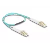 Glasfaserkabel DeLOCK 88078 LC Duplex auf LC Duplex OM3 0,5 m