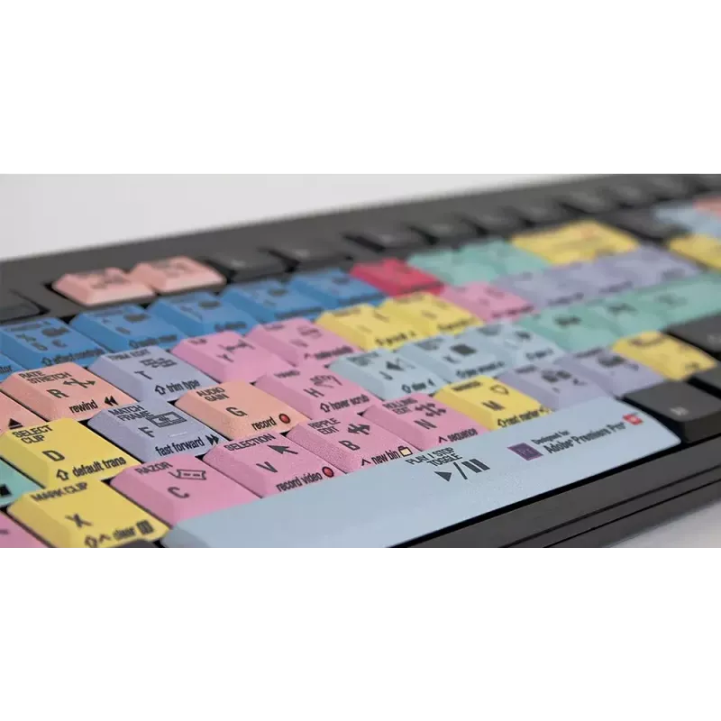 LogicKeyboard LKB-PPROCC-BJPU-FR — Full-Size USB kabelgebundene AZERTY Französisch, Scherentasten, 1,5 m Kabel, schwarz