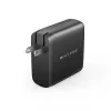 TARGUS 100W GaN AC-Ladegerät für Laptop, Smartphone, Tablet – 1× USB-C, 2 m Kabel, Schwarz