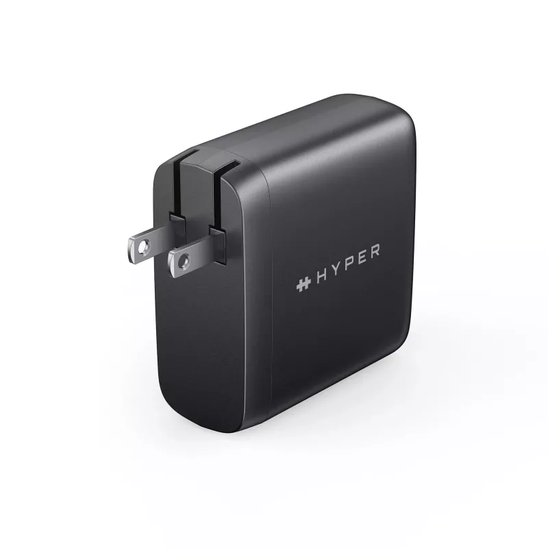 TARGUS 100W GaN AC-Ladegerät für Laptop, Smartphone, Tablet – 1× USB-C, 2 m Kabel, Schwarz