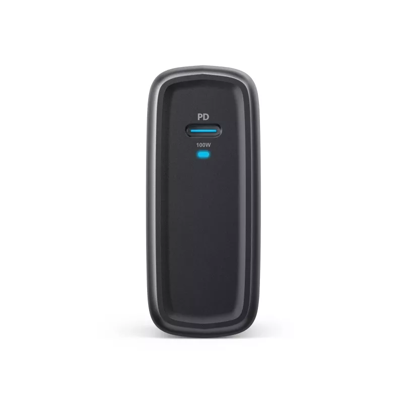 TARGUS 100W GaN AC-Ladegerät für Laptop, Smartphone, Tablet – 1× USB-C, 2 m Kabel, Schwarz