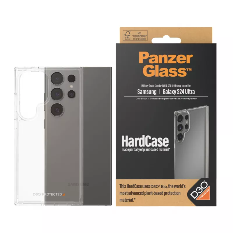 HardCase Cover PanzerGlass Samsung Galaxy S24 Ultra Transparent Stoßabsorption