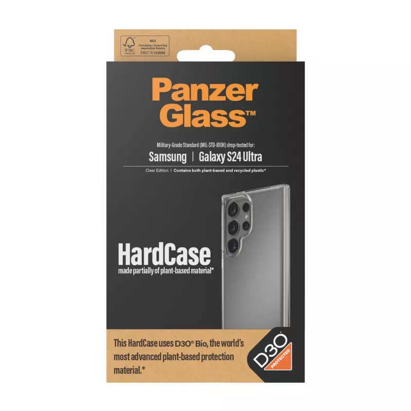 HardCase Cover PanzerGlass Samsung Galaxy S24 Ultra Transparent Stoßabsorption