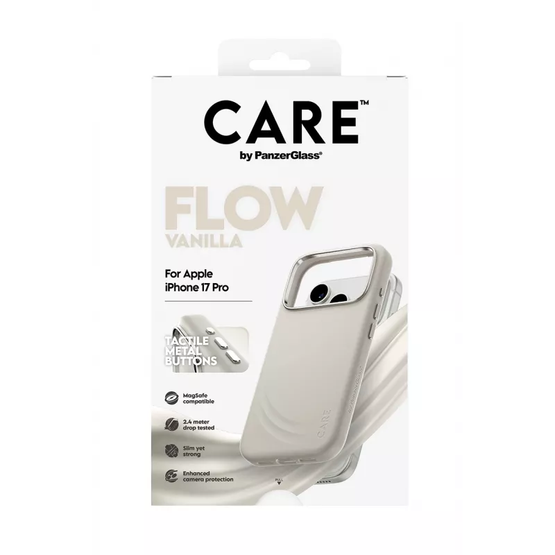 PanzerGlass CARE™ by ® Flow Case Vanilla mit MagSafe iPhone 17 Pro