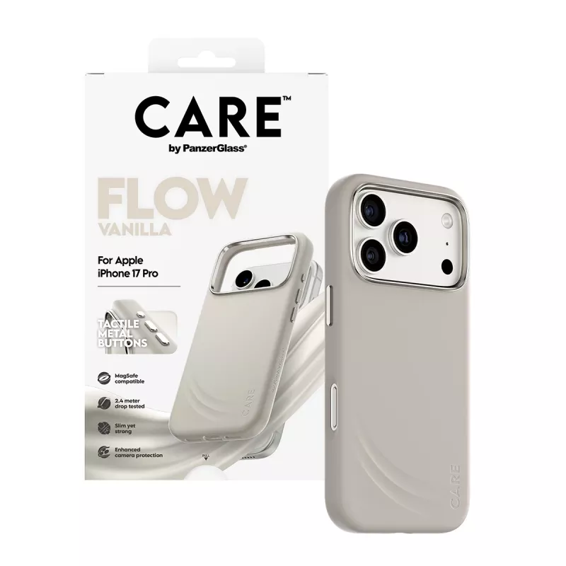 PanzerGlass CARE™ by ® Flow Case Vanilla mit MagSafe iPhone 17 Pro