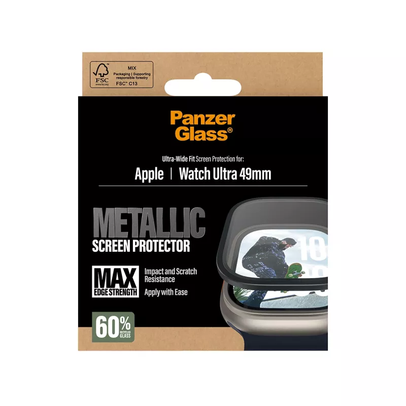 PanzerGlass® Displayschutzfolie Metallic Apple Watch Ultra 3 | Ultra 2 | Ultra | 49mm