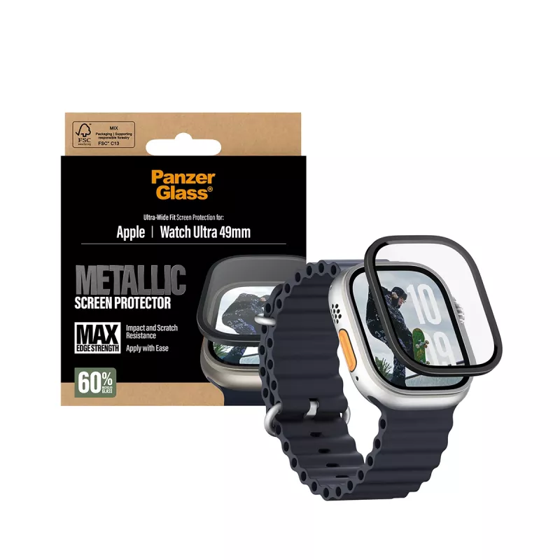 PanzerGlass® Displayschutzfolie Metallic Apple Watch Ultra 3 | Ultra 2 | Ultra | 49mm