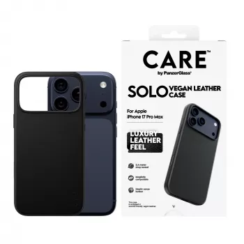 Schutzhülle Case PanzerGlass CARE Solo für iPhone 17 Pro Max, Schwarz