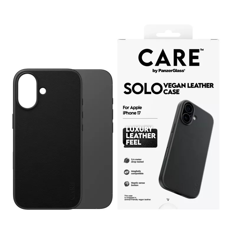 Handyhülle PanzerGlass CARE™ Solo Case Schwarz für Apple iPhone 17