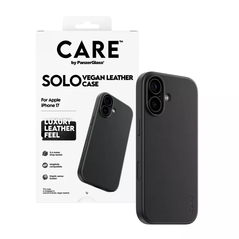 Handyhülle PanzerGlass CARE™ Solo Case Schwarz für Apple iPhone 17