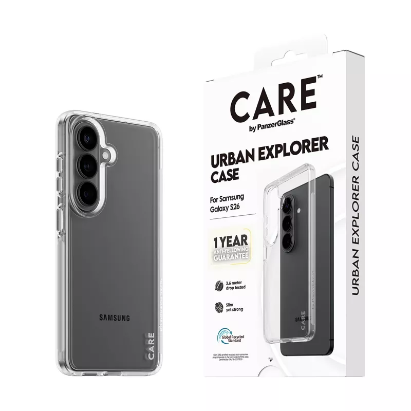 Schutzhülle PanzerGlass CARE™ Urban Explorer Transparent für Samsung Galaxy S26
