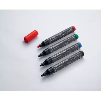 Marker Sigel BA010 4 Stück Schwarz Blau Grün Rot