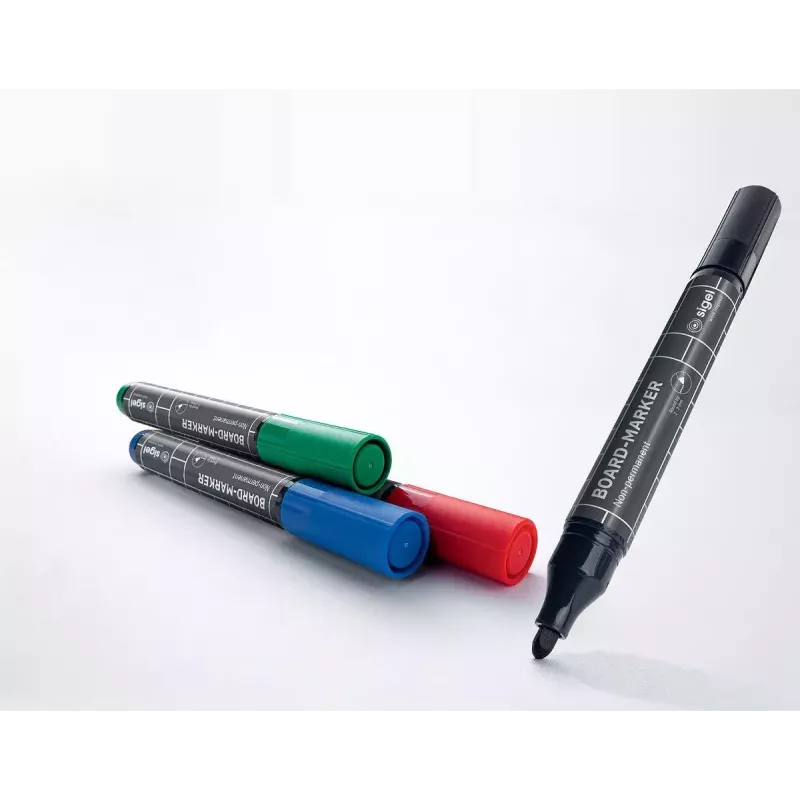 Marker Sigel BA010 4 Stück Schwarz Blau Grün Rot