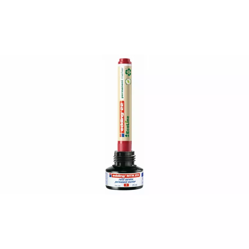 Permanentmarker Edding EcoLine 21 Rot 10 Stück