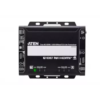 AV-Sender & -Empfänger ATEN True 4K HDMI/USB HDBT3.0-Lite – 4096×2160 @ bis zu 40 m, USB Typ-A/Typ-B, Gleichstromversorgung
