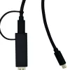 Yealink 330000008024 Videokabel-Adapter 1,2 m HDMI Typ A (Standard) USB Typ-C Schwarz