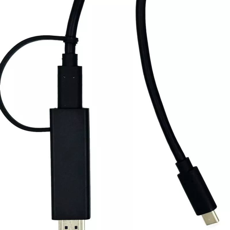 Yealink 330000008024 Videokabel-Adapter 1,2 m HDMI Typ A (Standard) USB Typ-C Schwarz