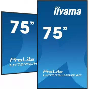 iiyama LH7575UHS-B1AG Signage Display Digital Signage Flachbildschirm 190,5 cm (75 Zoll) LCD Wi-Fi 500 cd/m² 4K Ultra HD Schwarz Integrierter Prozessor Android 11 24/7