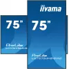 iiyama LH7575UHS-B1AG Signage Display Digital Signage Flachbildschirm 190,5 cm (75 Zoll) LCD Wi-Fi 500 cd/m² 4K Ultra HD Schwarz Integrierter Prozessor Android 11 24/7