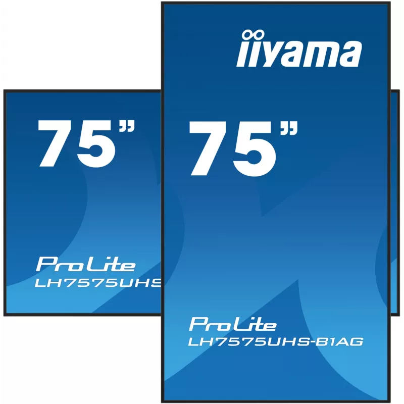 iiyama LH7575UHS-B1AG Signage Display Digital Signage Flachbildschirm 190,5 cm (75 Zoll) LCD Wi-Fi 500 cd/m² 4K Ultra HD Schwarz Integrierter Prozessor Android 11 24/7