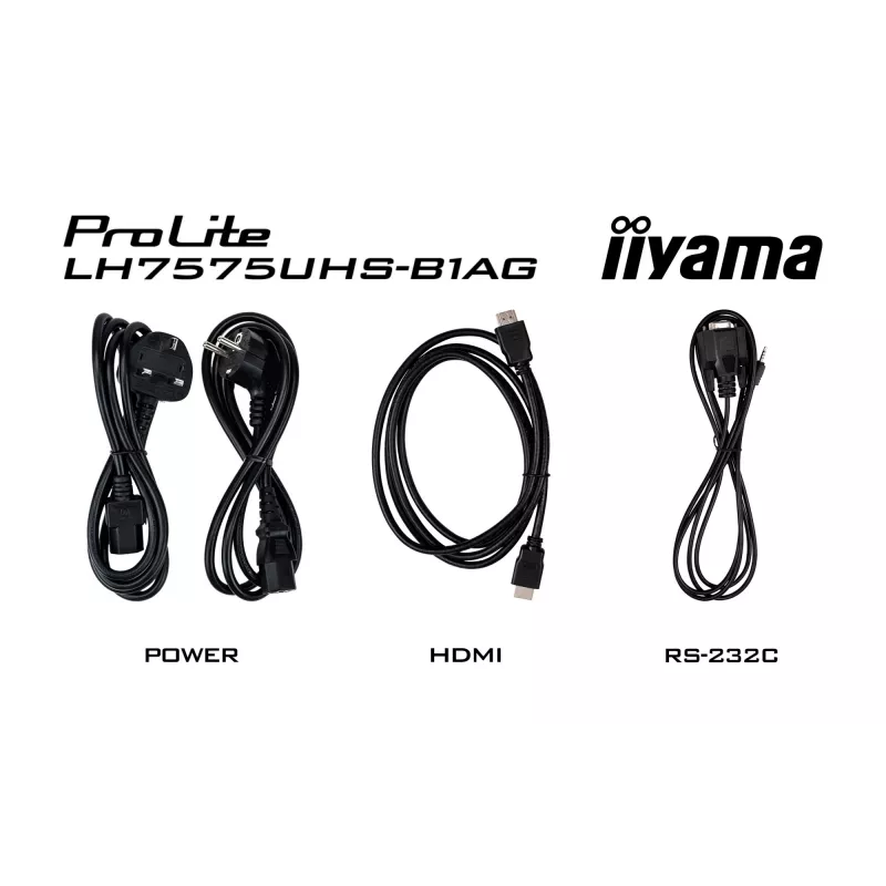 iiyama LH7575UHS-B1AG Signage Display Digital Signage Flachbildschirm 190,5 cm (75 Zoll) LCD Wi-Fi 500 cd/m² 4K Ultra HD Schwarz Integrierter Prozessor Android 11 24/7
