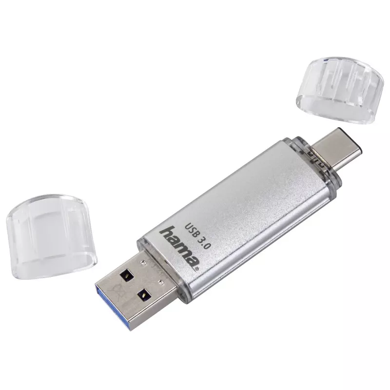 Hama C-Laeta USB-Flash-Laufwerk 32 GB USB Typ-A / USB Typ-C 3.2 Gen 1 (3.1 Gen 1) Silber