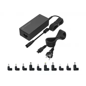 Conceptronic OZUL08B10 90W Universal-Laptop-Ladegerät, 10 Ladespitzen enthalten