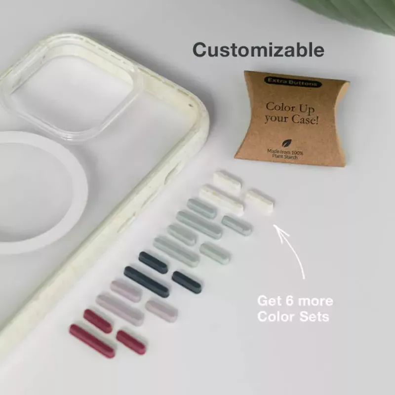 Handyhülle Woodcessories Clear Case für Apple iPhone 14, 15,5 cm (6,1 Zoll), schwarz und transparent