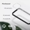 Handyhülle Woodcessories Clear Case für Apple iPhone 14, 15,5 cm (6,1 Zoll), schwarz und transparent