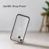 Handyhülle Woodcessories Clear Case für Apple iPhone 14, 15,5 cm (6,1 Zoll), schwarz und transparent