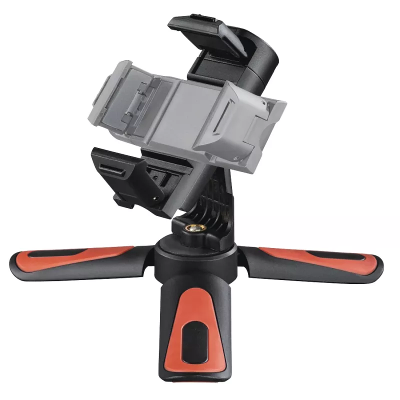 Hama Pocket II Rotation Stativ Smartphone/Tablet 3 Beine Schwarz, Rot