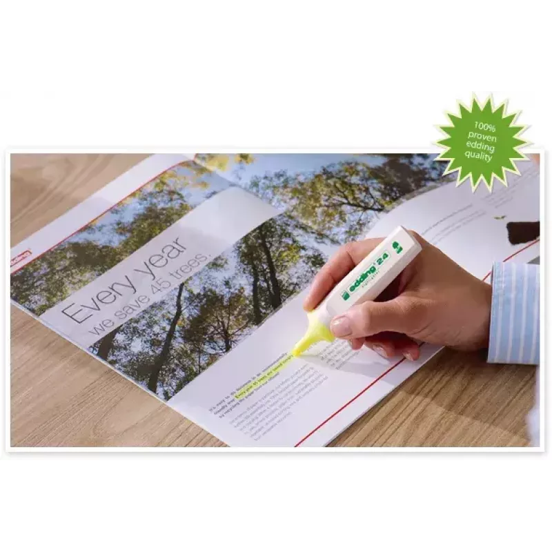 Marker Edding EcoLine 24 10 Stück Gelb