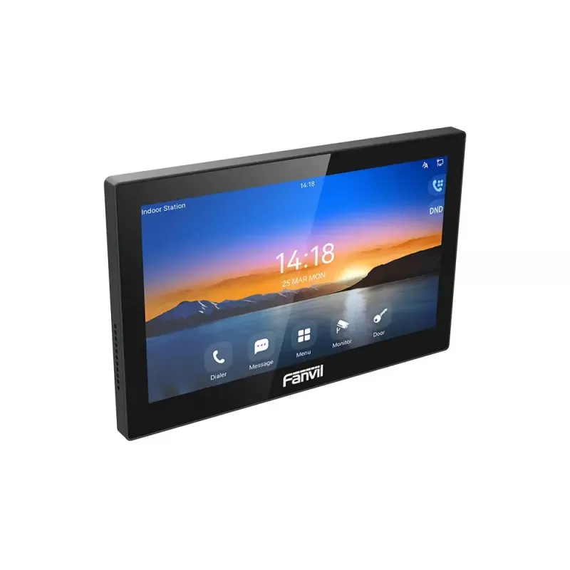 Video-Türsprechanlage Fanvil i504 mit 17,8 cm (7 Zoll) LCD, 1024×600, 1080p, Fast Ethernet, schwarz