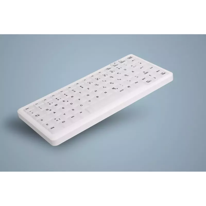 Tastaturschutz Active Key AK-C4110 — Silikon, deutsches Layout, 291×139×25 mm, weiß