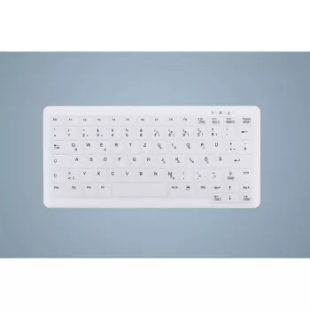 Tastaturschutz Active Key AK-C4110 — Silikon, deutsches Layout, 291×139×25 mm, weiß