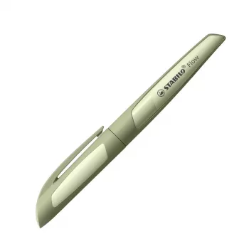Füllfederhalter STABILO Flow khaki Patrone blaue Tinte