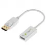 Techly DisplayPort 1.2 Stecker / HDMI Buchse Adapter 15 cm Weiß IADAP DP-HDMIF2