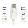 Techly DisplayPort 1.2 Stecker / HDMI Buchse Adapter 15 cm Weiß IADAP DP-HDMIF2