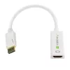 Techly DisplayPort 1.2 Stecker / HDMI Buchse Adapter 15 cm Weiß IADAP DP-HDMIF2