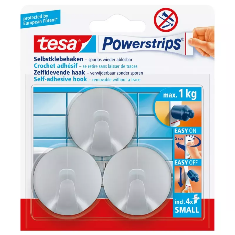 Universalhaken Tesa Powerstrips Hooks Small ROUND
