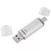 Hama C-Laeta USB-Stick 256 GB USB Typ-A / USB Typ-C 3.2 Gen 1 (3.1 Gen 1) Silber
