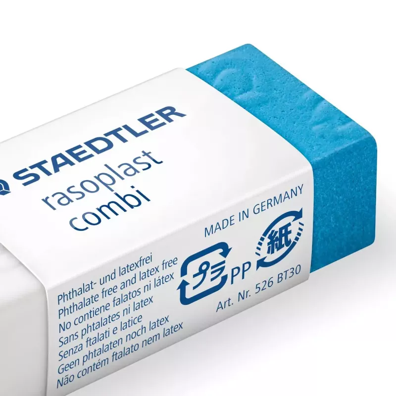 Radierer Staedtler rasoplast combi 526 BT, weiß, 43×19×13 mm, 1 St.